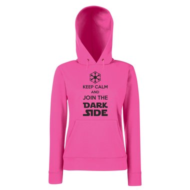 Damen Hoodie - Keep Calm and Join the Dark Side schwarz-rot S