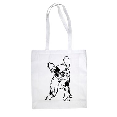 Baumwolltasche Jutebeutel Baby Bulldogge
