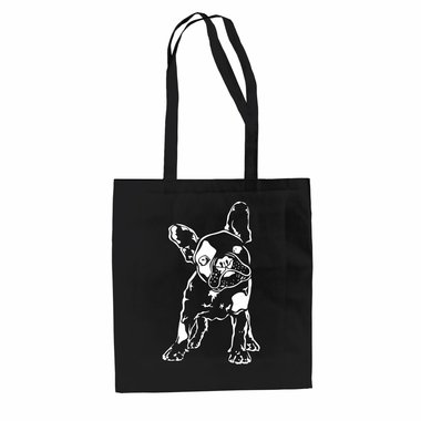 Baumwolltasche Jutebeutel Baby Bulldogge