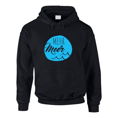 Herren Hoodie - Mehr Meer grau-dunkelblau XS