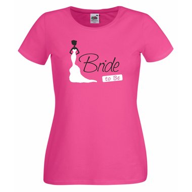 JGA Damen T-Shirt - Bride to be Pink XXL