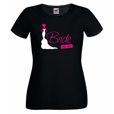 JGA Damen T-Shirt - Bride to be Pink XXL