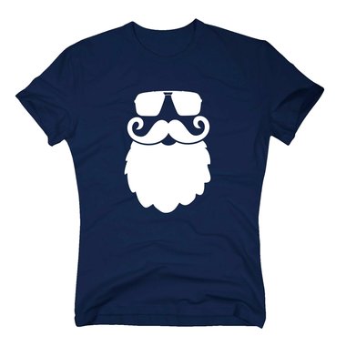 T-Shirt Cooler Weihnachtsmann schwarz-weiss L