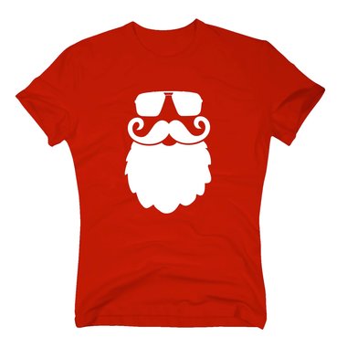 T-Shirt Cooler Weihnachtsmann schwarz-weiss L