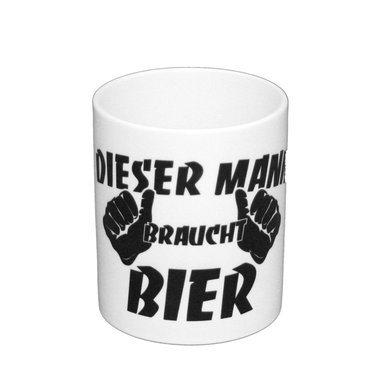 Kaffeebecher Oktoberfest Dieser Mann braucht Bier Wiesn München Bayern