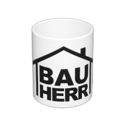 Kaffeebecher BAUHERR - Geschenk zum Richtfest