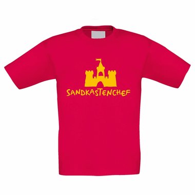 Kinder T-Shirt - Sandkastenchef - Kindheit Jugend Sand Sandburg Sandkasten Chef