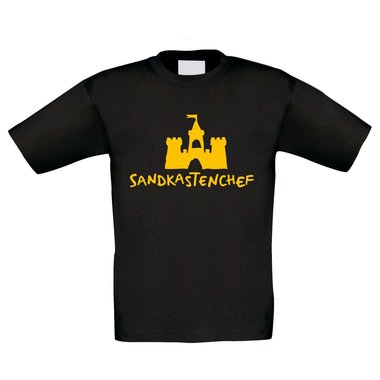 Kinder T-Shirt - Sandkastenchef - Kindheit Jugend Sand Sandburg Sandkasten Chef
