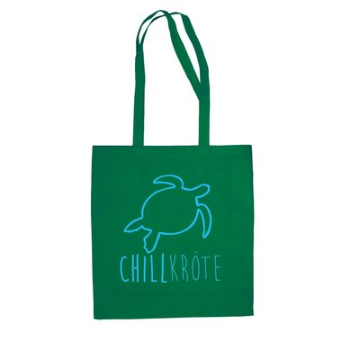 Jutebeutel Baumwolltasche - Chillkrte - Humor Witz Ironie Chill Out Zeitdruck