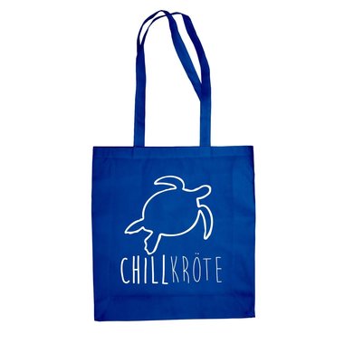 Jutebeutel Baumwolltasche - Chillkrte - Humor Witz Ironie Chill Out Zeitdruck