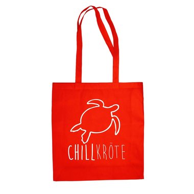 Jutebeutel Baumwolltasche - Chillkrte - Humor Witz Ironie Chill Out Zeitdruck