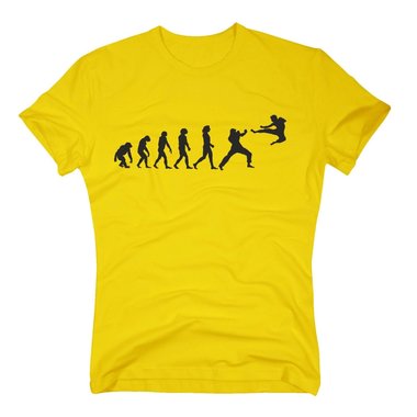 Herren T-Shirt - Kampfsport Evolution - Hobby Sport Kampfkunst Karate Kickboxen