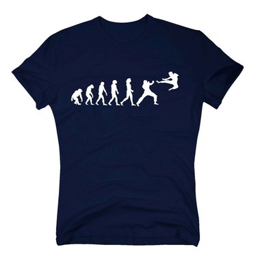 Herren T-Shirt - Kampfsport Evolution - Hobby Sport Kampfkunst Karate Kickboxen