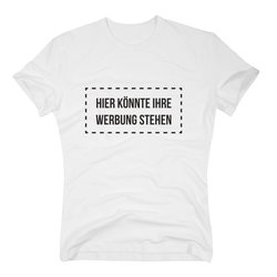 Herren T-Shirt - Hier knnte Ihre Werbung stehen -...