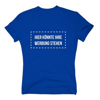 Herren T-Shirt - Hier knnte Ihre Werbung stehen - Marketing Reklame Medien gelb-schwarz M