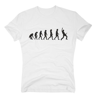 Herren T-Shirt - Gitarristen Evolution - Hobby Musiker Band Gitarrist Song Musik