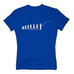 Herren T-Shirt - Evolution Angeln - Hobby Sport Angel...