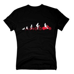 Herren T-Shirt - Evolution Motorrad - Hobby Motorbike...