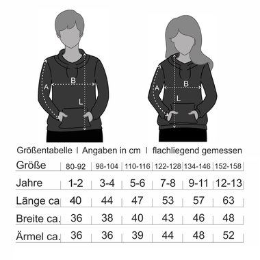 Kinder Hoodie - Groer Bruder 2020 Loading schwarz-weiss 80-92