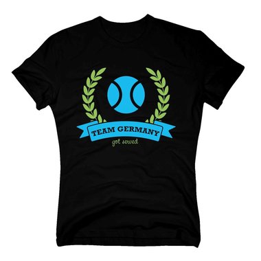 T-Shirt Herren - Team Germany - Get served - Tennis Tennispartner Tennisball