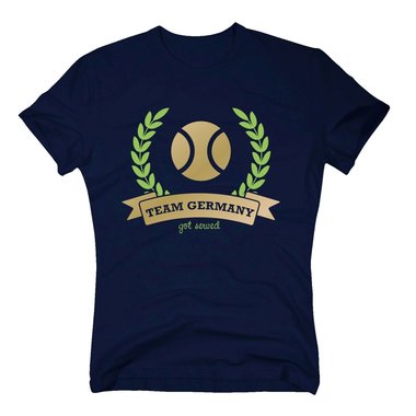 T-Shirt Herren - Team Germany - Get served - Tennis Tennispartner Tennisball