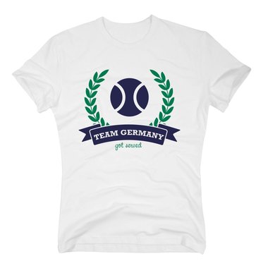 T-Shirt Herren - Team Germany - Get served - Tennis Tennispartner Tennisball