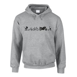 Herren Hoodie - Evolution Leben - Humor Lebenszyklus Jung...