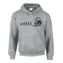 Herren Hoodie - Evolution Surfer - Hobby Sport...