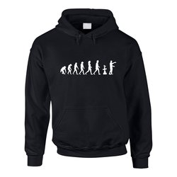 Herren Hoodie - Evolution Zombie - Untoter Walking Walker...