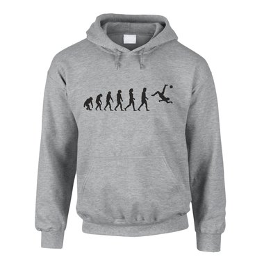 Herren Hoodie - Fuballer Evolution - Hobby Mannschaft Team Sport Verein Trainer