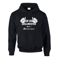 Herren Hoodie - Ich bin Grillmeister, weil ichs kann! -...