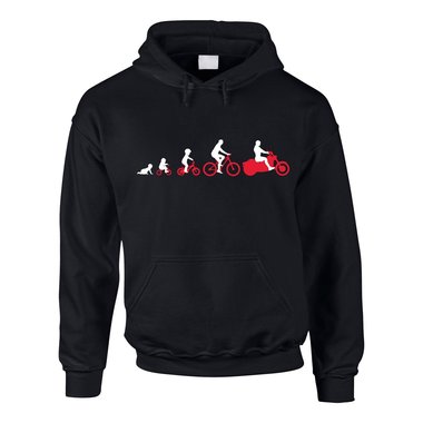 Herren Hoodie - Motorbike Evolution - Hobby Motorrad Bike Biker Crew Freiheit