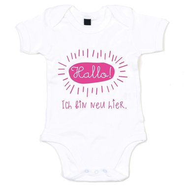 Baby Body - Hallo! Ich bin neu hier - Willkommensgeschenk Geburt Entbindung Neu