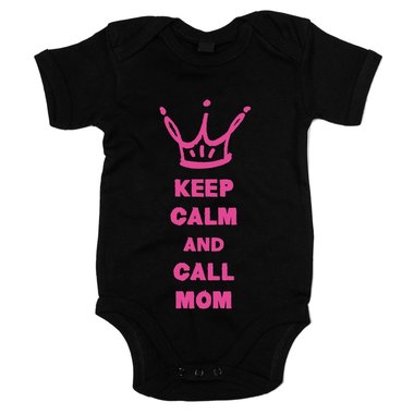 Baby Body - Keep calm and call Mom - Superheldin Ruhe bewahren Mama Mutter Hero