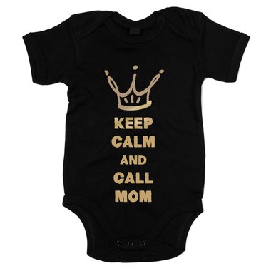 Baby Body - Keep calm and call Mom - Superheldin Ruhe bewahren Mama Mutter Hero