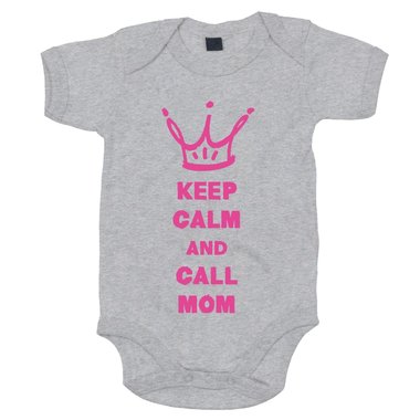 Baby Body - Keep calm and call Mom - Superheldin Ruhe bewahren Mama Mutter Hero