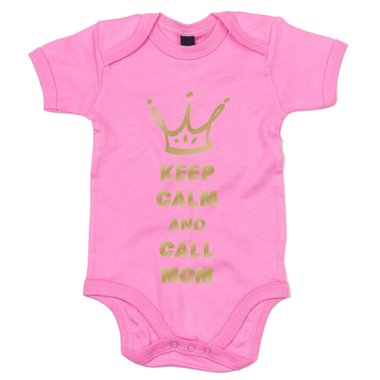 Baby Body - Keep calm and call Mom - Superheldin Ruhe bewahren Mama Mutter Hero