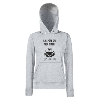 Damen Hoodie - Ich spre das Tier in mir - Das Faultier - Langschlfer S