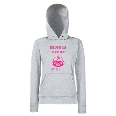 Damen Hoodie - Ich spre das Tier in mir - Das Faultier - Langschlfer S