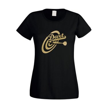Damen T-Shirt - Dart - Hobby Sport Darts Bullseye 301 501 Geschicklichkeit Fan