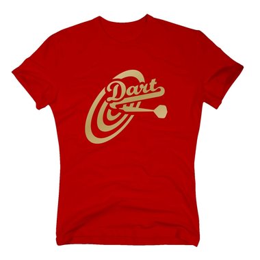 Herren Dart T-Shirt - Darts Hobby Sport Geschicklichkeit Double Out Bulls Eye