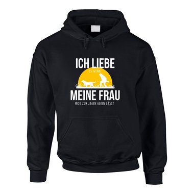 Herren Hoodie - Ich liebe es, wenn meine Frau mich zum Jagen gehen lsst