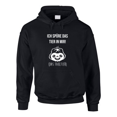 Herren Hoodie - Ich spre das Tier in mir - Das Faultier - fr Langschlfer