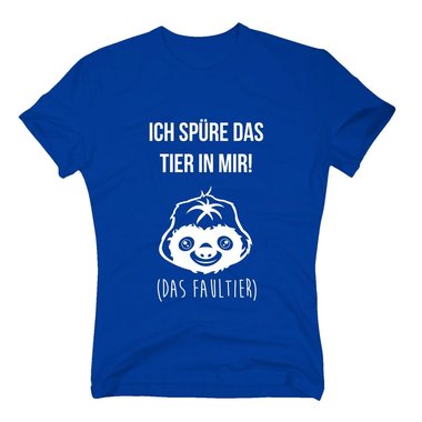 Herren T-Shirt - Ich spre das Tier in mir - Das Faultier - Langschlfer