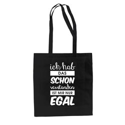 Jutebeutel Baumwolltasche - Ich hab das schon verstanden...