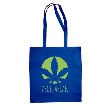Jutebeutel Baumwolltasche - Vegetarian - Ernhrung Gesundheit Ideal Humor Ironie