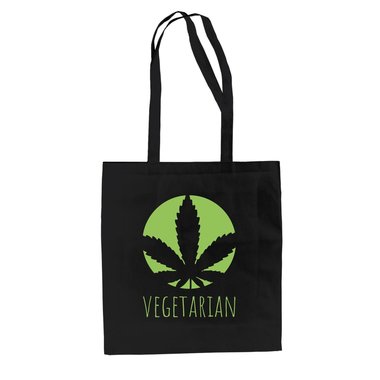 Jutebeutel Baumwolltasche - Vegetarian - Ernhrung Gesundheit Ideal Humor Ironie