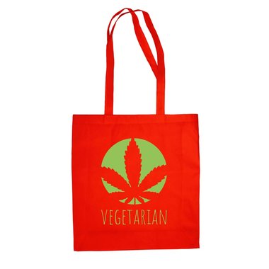 Jutebeutel Baumwolltasche - Vegetarian - Ernhrung Gesundheit Ideal Humor Ironie