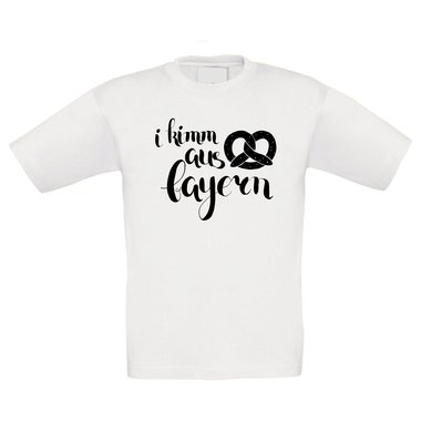 Kinder T-Shirt - I kimm aus Bayern - Heimat Wohnort Stadt Land Geburtsort Land