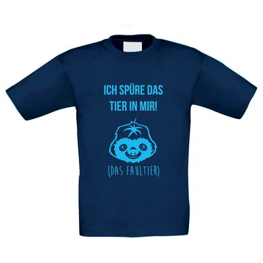 Kinder T-Shirt - Ich spre das Tier in mir - Das Faultier - kleine Langschlfer